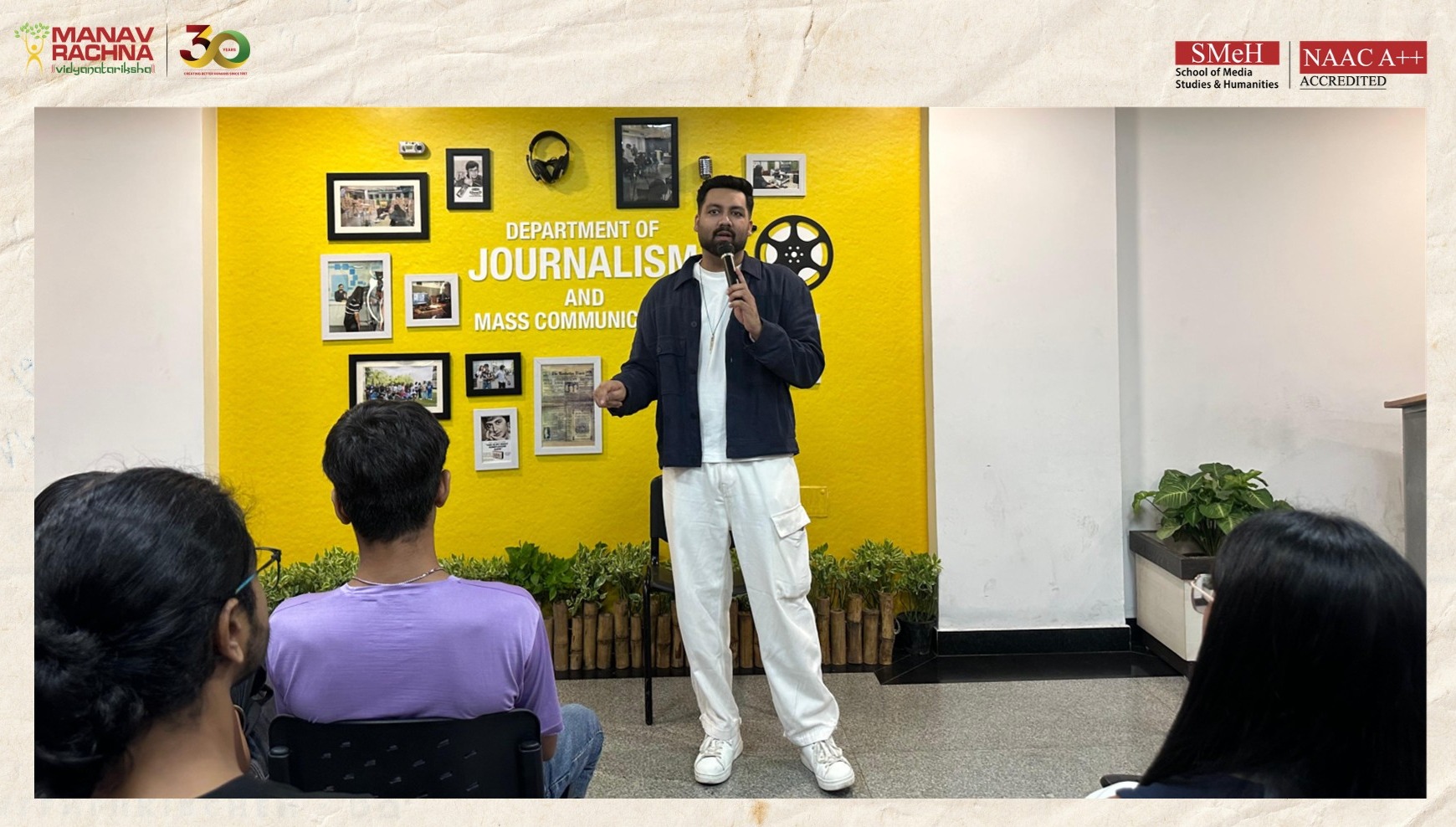 ‘Storytelling is about how you make people feel’: RJ Atishay from 104.8 ISHQ FM tells DJMC students at his workshop
